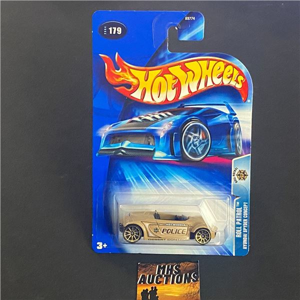 HOT WHEELS ROLL PATROL HYUNDAI SPYDER CONCEPT 1/64TH SCALE (ref1074)