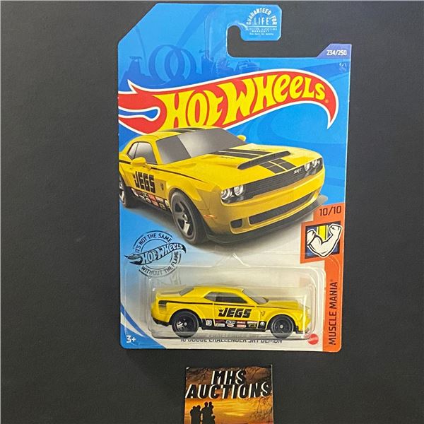 HOT WHEELS '18 DODGE CHALLENGER SRT DEMON 1/64TH SCALE (ref1099)