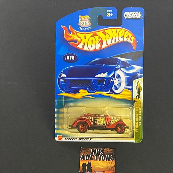 HOT WHEELS FLYING ACES '33 FORD ROADSTER 1/64TH SCALE (ref1125)
