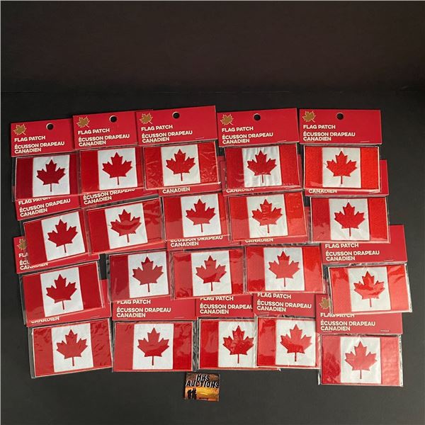 LOT OF 20 CANADA FLAG PATCHES