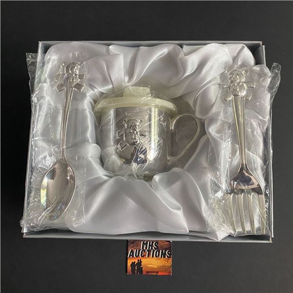 TEDDY BEAR SP FEEDING SET FROM THINGS ENGRAVED