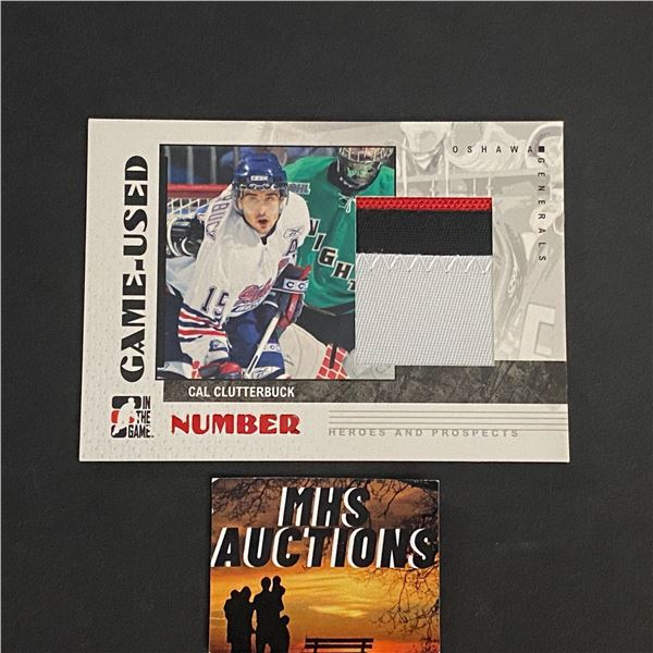 2007 IN THE GAME PATCH CARD CAL CLUTTERBUCK HOCKEY CARD (ref2715)