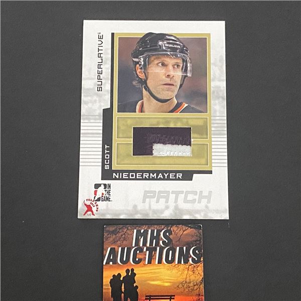 SCOTT NIEDERMAYER PATCH HOCKEY CARD (ref2150)