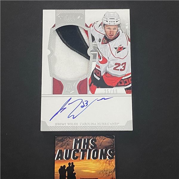 JEREMY WALSH 2012/13 PANINI AUTOGRAPH/PATCH CARD #D/99 (ref2161)