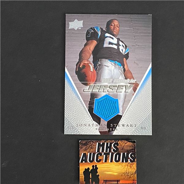 JONATHAN STEWART 2008 U.D FOOTBALL JERSEY CARD (ref2725)
