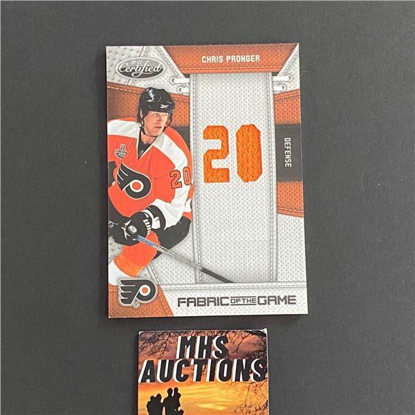 2010 PANINI HOCKEY CHRIS PRONGER #23/25 JERSEY CARD ONLY 25 MADE (ref2004)