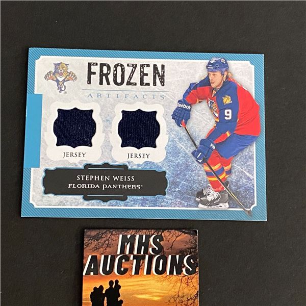 2013-14 ARTIFACTS HOCKEY STEPHEN WEISS DUAL JERSEY CARD (ref2018)