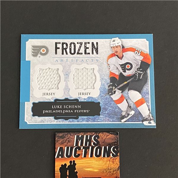 2013-14 ARTIFACTS HOCKEY LUKE SCHENN DUAL JERSEY CARD (ref2019)