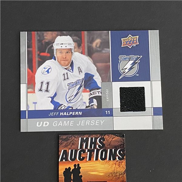 2009-10 U.D SERIES 1 HOCKEY JEFF HALPERN JERSEY CARD (ref2022)