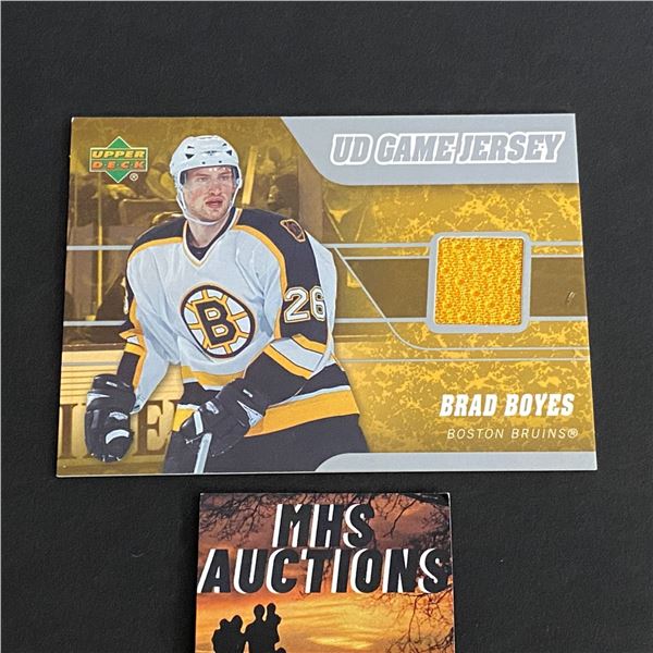 2006-07 U.D SERIES 1 HOCKEY BRAD BOYES JERSEY CARD (ref2047)