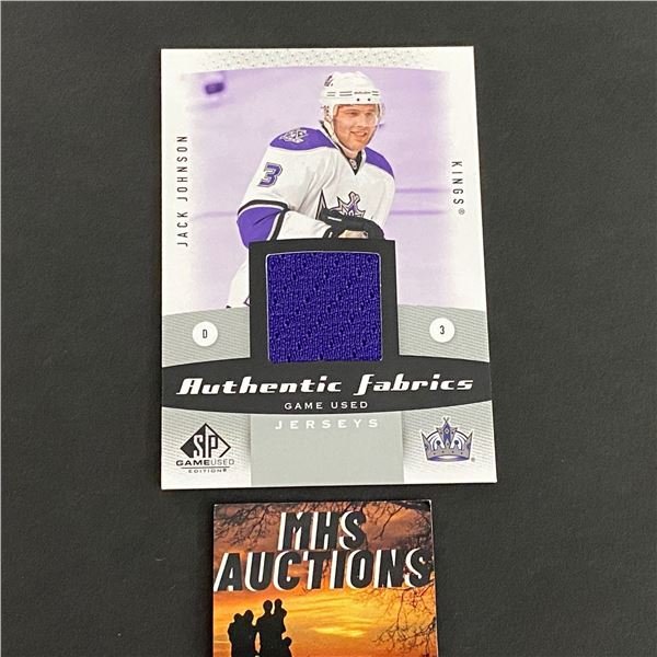 2010-11 U.D SPGU HOCKEY JACK JOHNSON JERSEY CARD (ref2058)