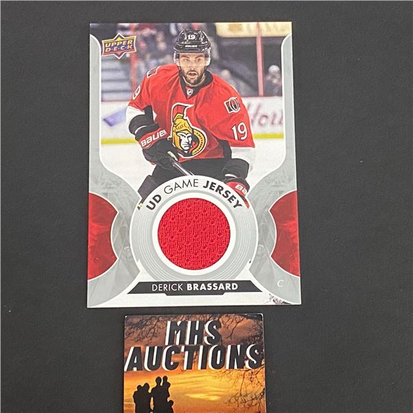 DERICK BRASSARD JERSEY CARD 2017/18 U.D SERIES 1 HOCKEY CARD (ref2182)