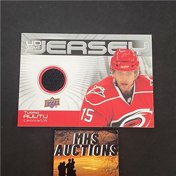 2010-11 U.D HOCKEY SERIES 1 TUOMO RUUTU N.H.L JERSEY CARD (ref2189)