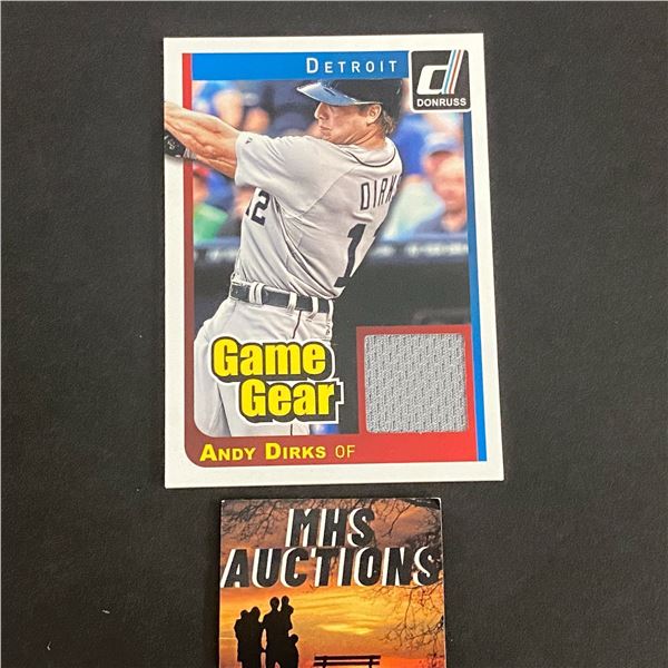 2014 PANINI ANDY DIRKS JERSEY CARD (ref2250)