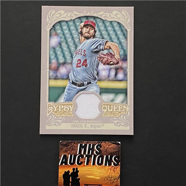 DAN HAREN ANAHEIM ANGELS JERSEY CARD (ref2292)