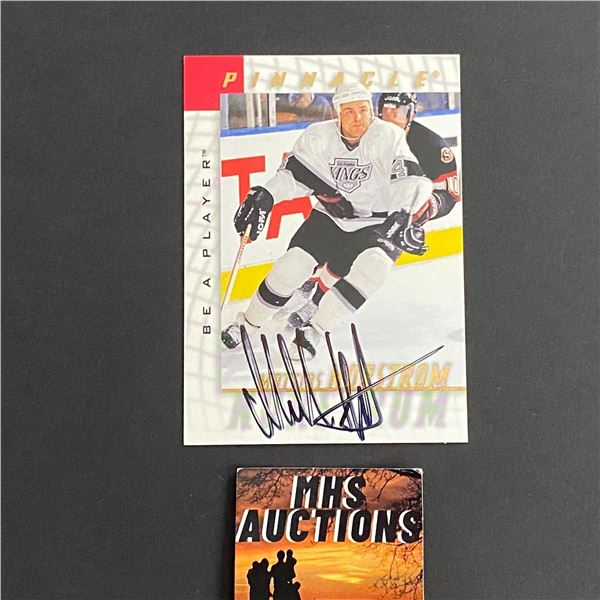 1998 PINNACLE MATTIAS NORSTROM AUTOGRAPH CARD (ref2435)