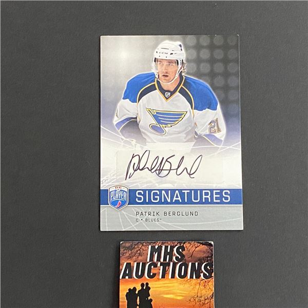 2008-09 BE A PLAYER PATRIK BERGLUND AUTOGRAPH CARD (ref2461)