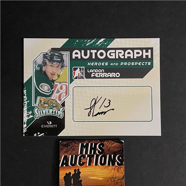 2011 IN THE GAME LANDON FERRARO AUTOGRAPH CARD (ref2473)