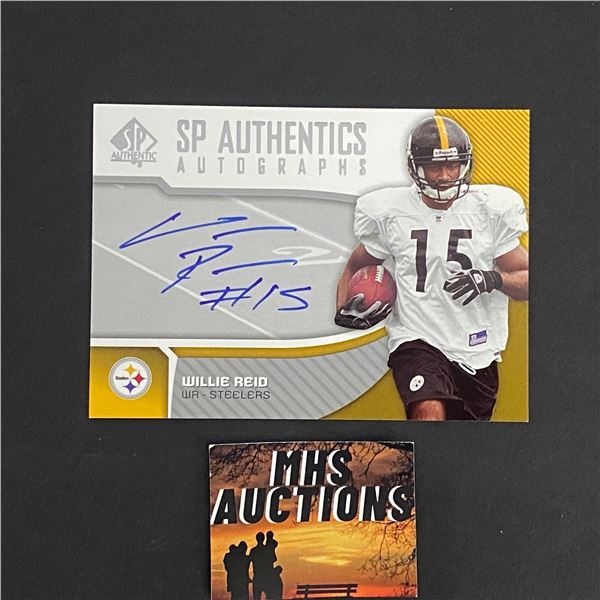 WILLIE REID 2006 SP AUTHENTIC FOOTBALL AUTOGRAPH CARD STEELERS (ref2551)