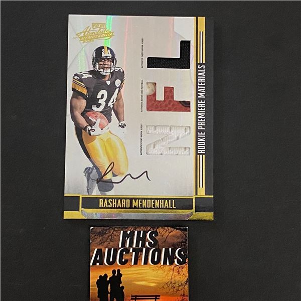 RASHARD MENDENHALL AUTO/JERSEY/FOOTBALL CARD #016/299 ONLY 299 MADE IN THE WORLD (ref2652)