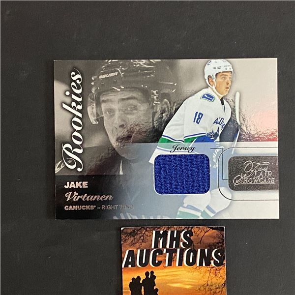 2015-16 FLEER SHOWCASE ROOKIE HOCKEY JERSEY CARD JAKE VIRTANEN (ref2661)