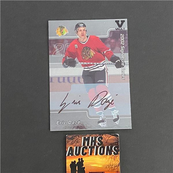 2002 IN THE GAME AUTOGRAPH ERIC DAZE HOCKEY CARD (ref2690)