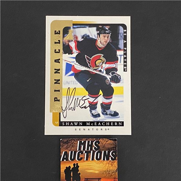 SHAWN MCEACHERN 1997 PINNACLE AUTOGRAPH CARD (ref2806)
