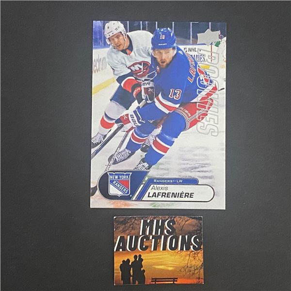 ALEXIS LAFRENIERE 2020-21 U.D ROOKIE BOX SET HOCKEY ROOKIE CARD (ref2846)