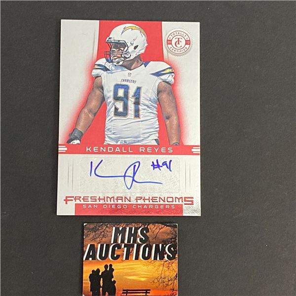 KENDALL REYES 2013 PANINI AUTOGRAPHED FOOTBALL CARD (ref138)