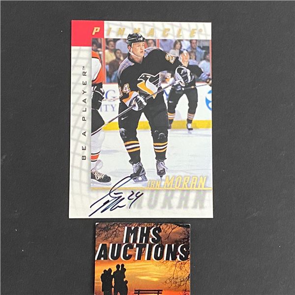 IAN MORAN 1998 PINNACLE BE A PLAYER AUTOGRAPHED HOCKEY CARD (ref152)