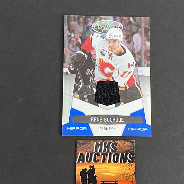 RENE BOURQUE 2010 PANINI JERSEY HOCKEY CARD #034/100 ONLY 100 MADE IN THE WORLD (ref166)