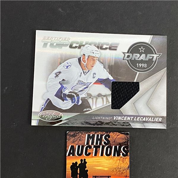 VINCENT LECAVALIER 2010 PANINI JERSEY HOCKEY CARD #14/99 ONLY 99 MADE IN THE WORLD (ref173)