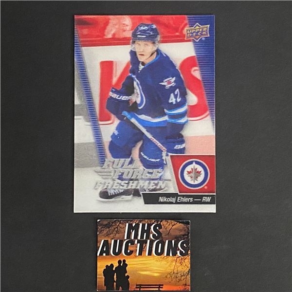 2015-16 UD FULL FORCE HOCKEY ROOKIE CARD NIKOLAJ EHLERS (ref2746)