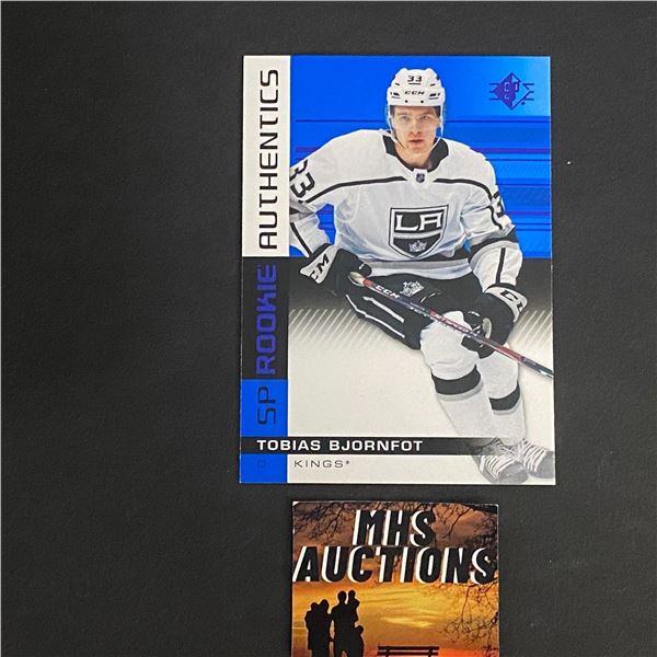 2019-20 SP HOCKEY ROOKIE CARD TOBIAS BJORNFOT HOCKEY CARD (ref2733)