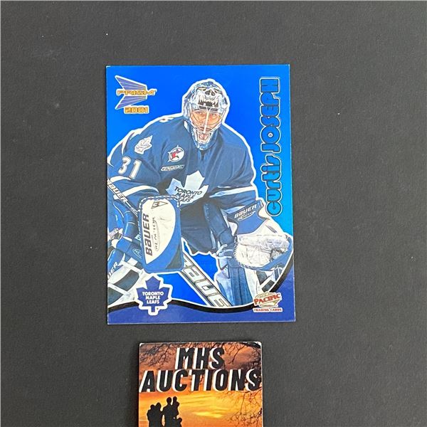 2001 UPPER DECK MCDONALDS CURTIS JOSEPH BLUE RARE HOCKEY CARD (ref2529)