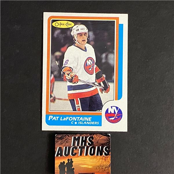 PAT LAFONTAINE 1986-87 O PEE CHEE HOCKEY CARD (ref2554)