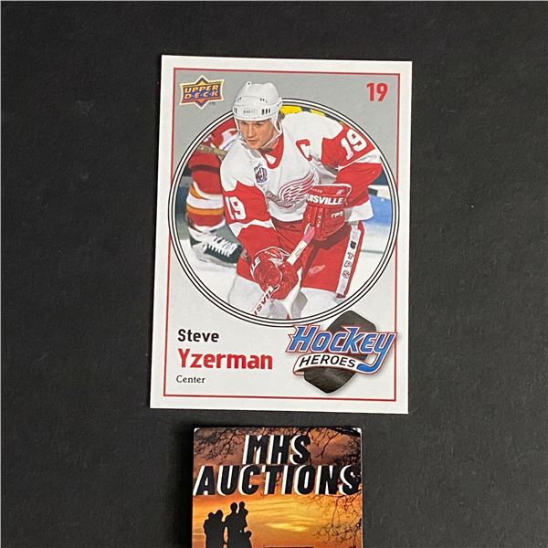 STEVE YZERMAN UPPER DECK RARE INSERT CARD HH6 (ref2575)