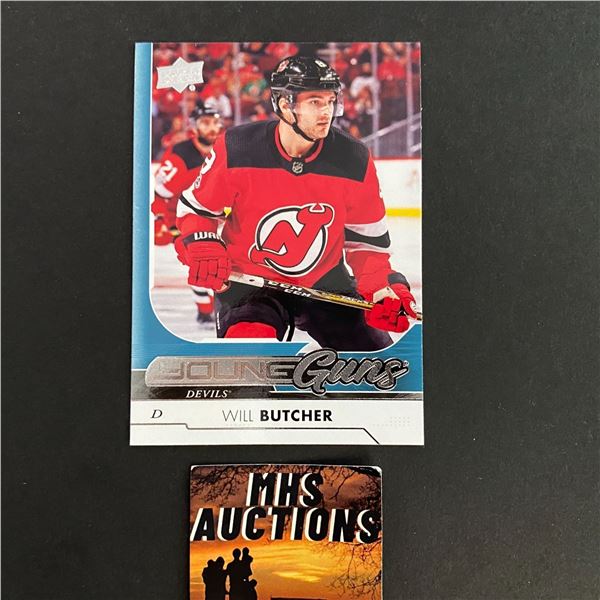 2017-18 UD SERIES 1 HOCKEY ROOKIE YOUNG GUNS WILL BUTCHER (ref2605)