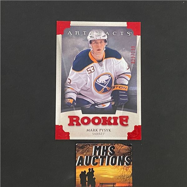 MARK PYSYK 2013-14 ARTIFACTS HOCKEY ROOKIE CARD #023/299 ONLY 299 MADE IN THE WORLD! (ref113)