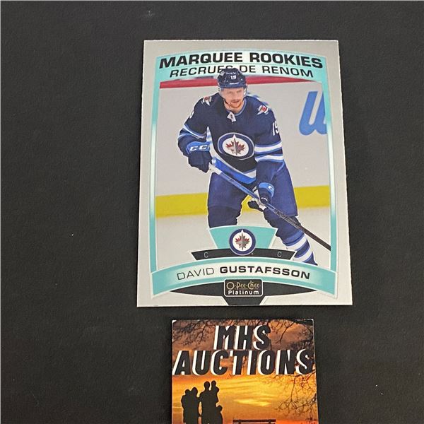 DAVID GUSTAFSSON 2019-20 O-PEE-CHEE PLATINUM MARQUEE ROOKIE CARD (ref2800)