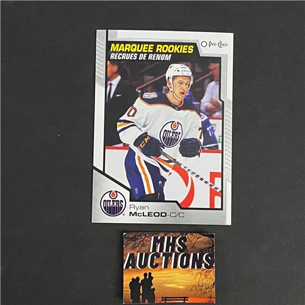 RYAN MCLEOD 2020-21 O PEE CHEE MARQUEE ROOKIE HOCKEY CARD (ref2877)