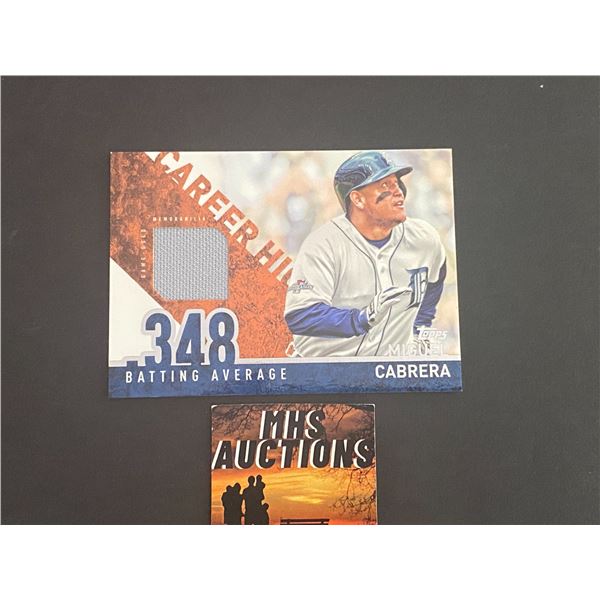 MIGUEL CABRERA 2015 TOPPS BASEBALL JERSEY CARD (ref241)