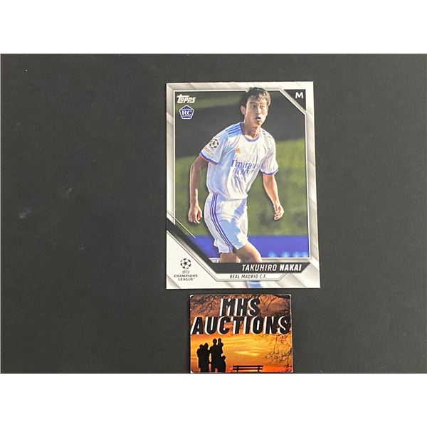 TAKUHIRO NAKAI 2022 TOPPS SOCCER ROOKIE CARD (ref270)