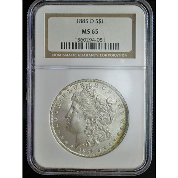 1885-O Morgan Dollar MS-65 NGC HIGH GRADE