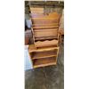 Image 3 : TWO SHELVING UNITS 31 X 30 AND 31 X 32 PLUS MAGAZINE/NEWSPAPER HOLDER/UNIT