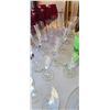 Image 15 : LARGE LOT OF GLASSWARE INCLUDING CRYSTAL BOWL WINE GLASSES AND VASES