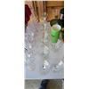 Image 9 : LARGE LOT OF GLASSWARE INCLUDING CRYSTAL BOWL WINE GLASSES AND VASES