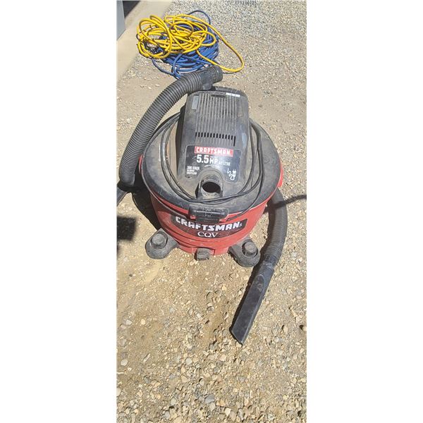 CRAFTSMAN 5.5HP 60LTR SHOP VAC-WORKS