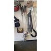 Image 1 : GOLF CLUBS, TRIPOD, CANE AND CLOSET RACH
