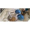 Image 1 : MOOSE CLOCK, PAINTED GOLD PANNING PANS, DECORATIVE VIOLIN